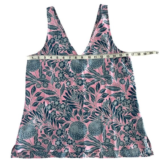 J.Crew X Abigail Borg 100% Silk Tank Top Prairie Dusk Pink Blue Floral 2 $98 - Picture 3 of 12
